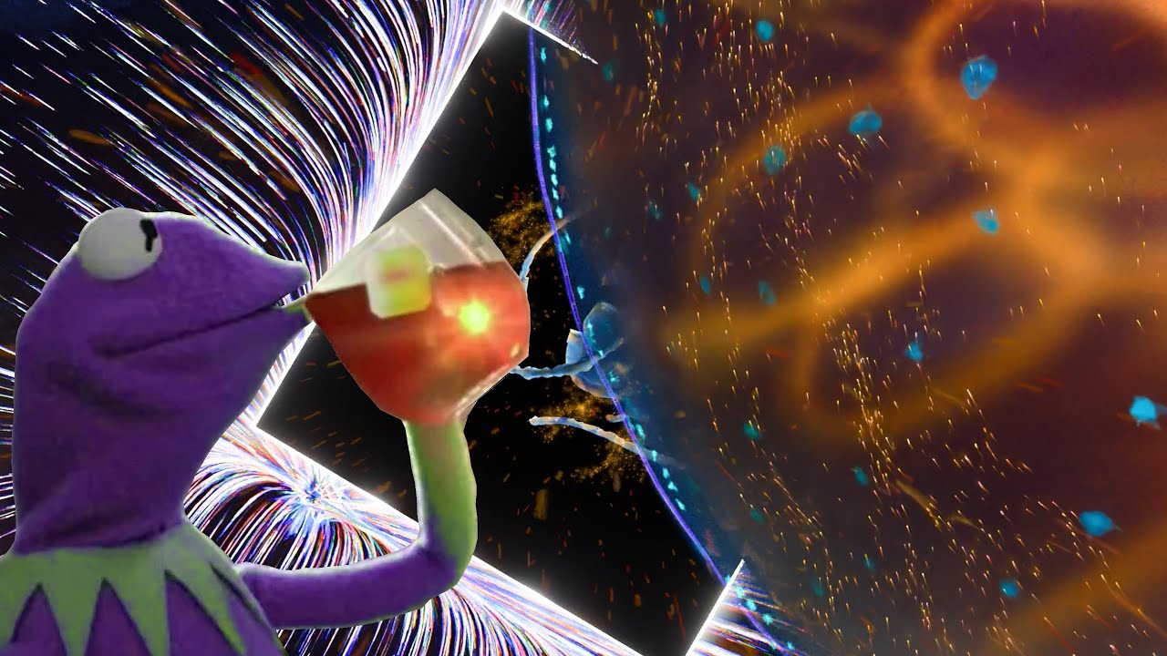 BlenderStudio_'s tweet card. Making Blackholes Colourful - Blender Studio Log 28