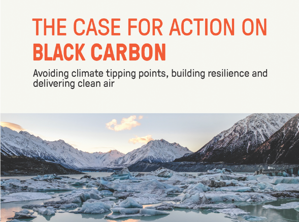 CleanAirFund's tweet card. Reducing black carbon will avoid global warming and deliver clean air. This policy brief outlines the science and solutions on soot emissions.