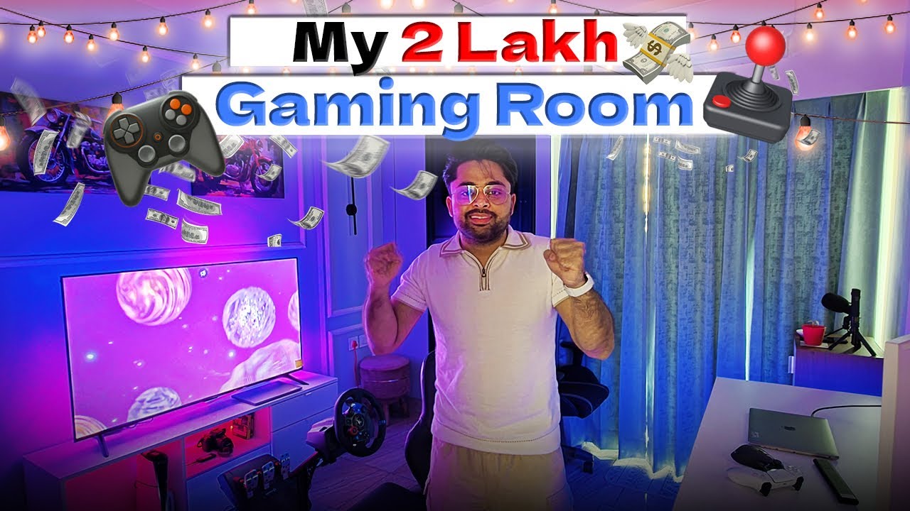 TechWeu's tweet card. PS5 का सबसे महंगा Setup? | ₹2 Lakh का Gaming Room Tour | techweu.com