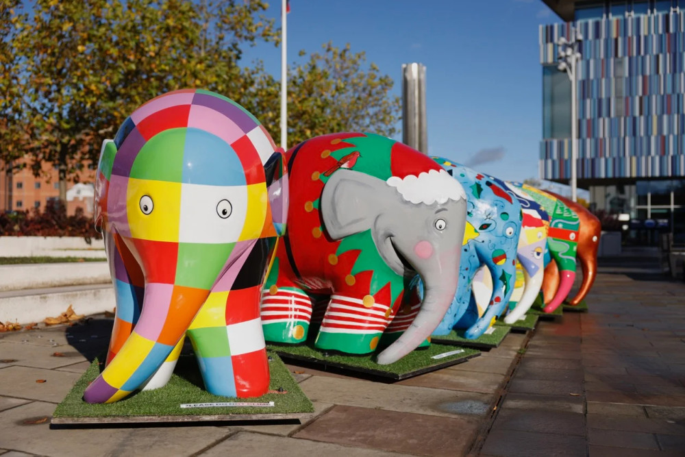 MacclesfieldNub's tweet card. Macclesfield will host Elmer’s Christmas Art Parade this festive season