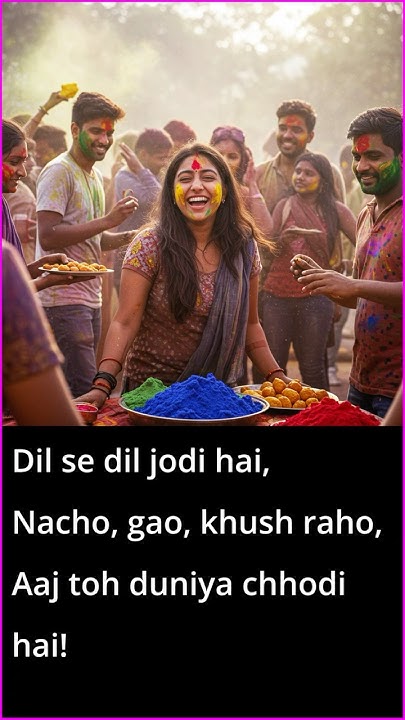 AIPlotTwists's tweet card. Rangon Ki Holi Hai - Holi - Festival of Colors Song