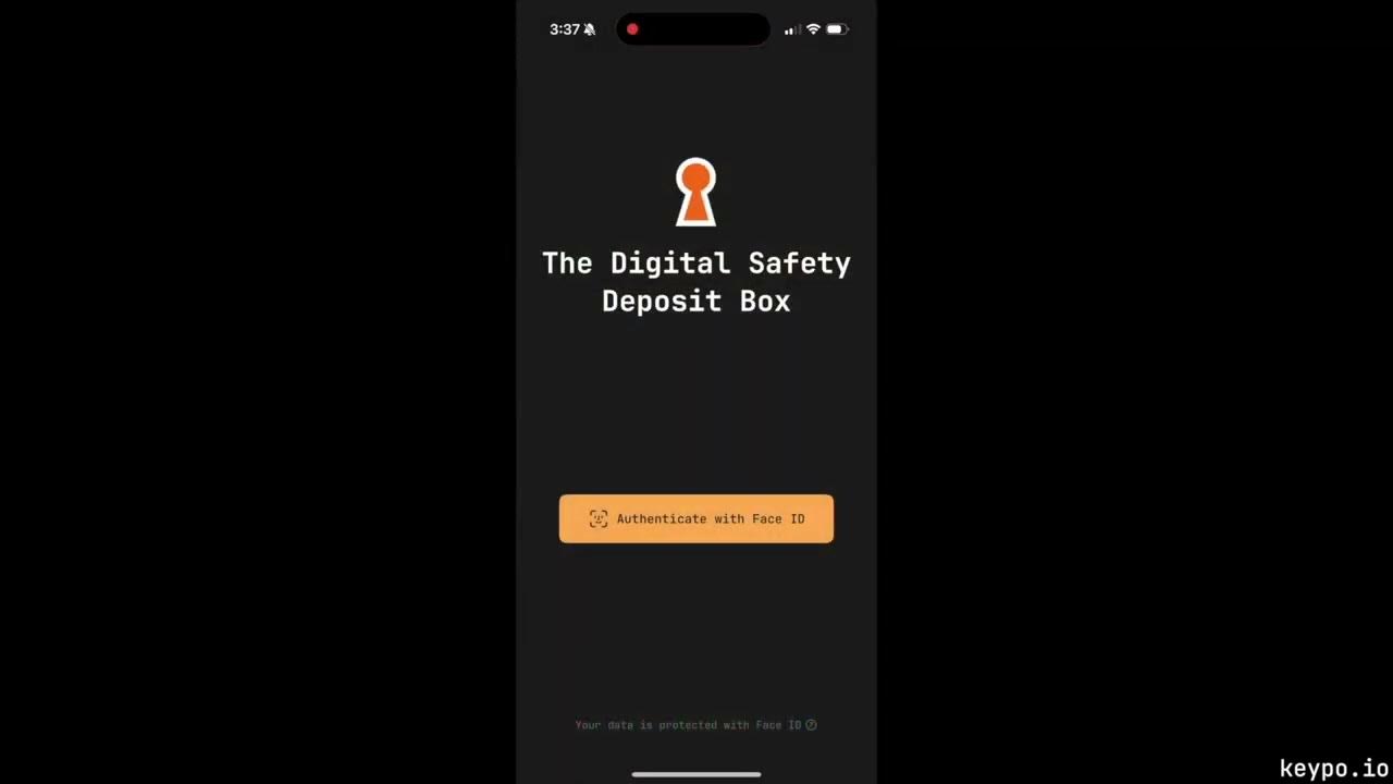 alexanderchopan's tweet card. The Digital Safety Deposit Box (dSDB) Demo