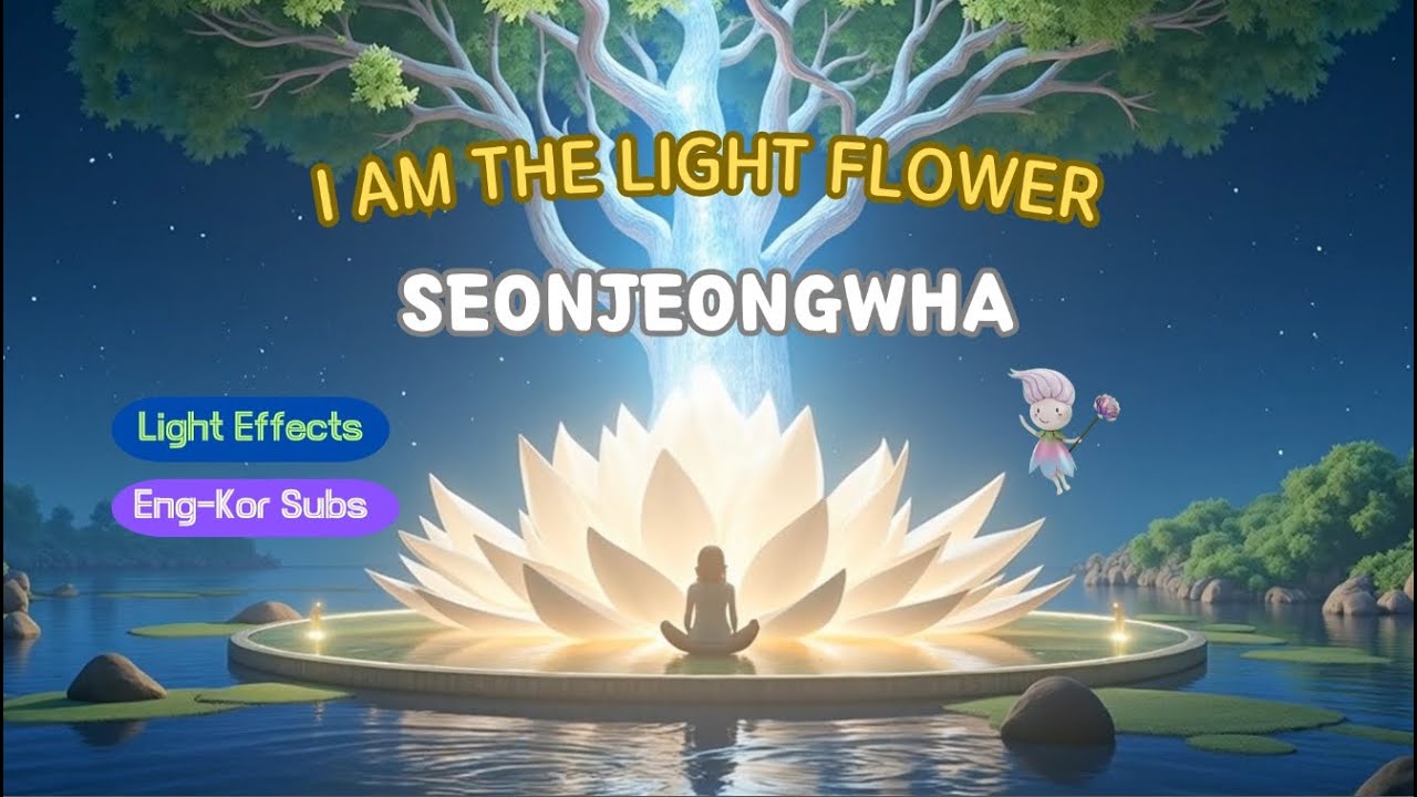 mokoroo's tweet card. I AM LIGHT FLOWER SEONJEONGHWA With Light Effects 나는 빛꽃 선정화 (라이트 이펙트...