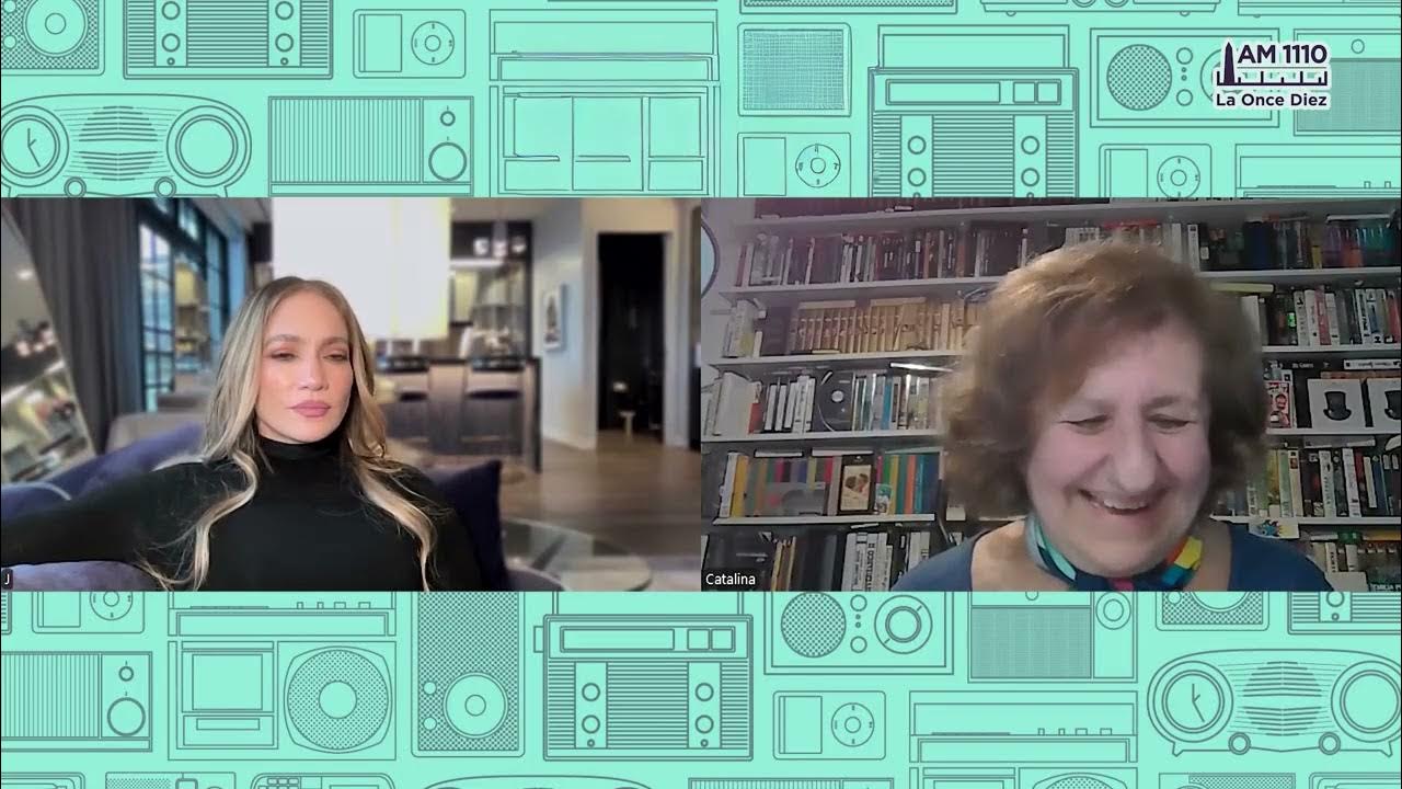 Laoncediez's tweet card. Jennifer López con Catalina Dugli.