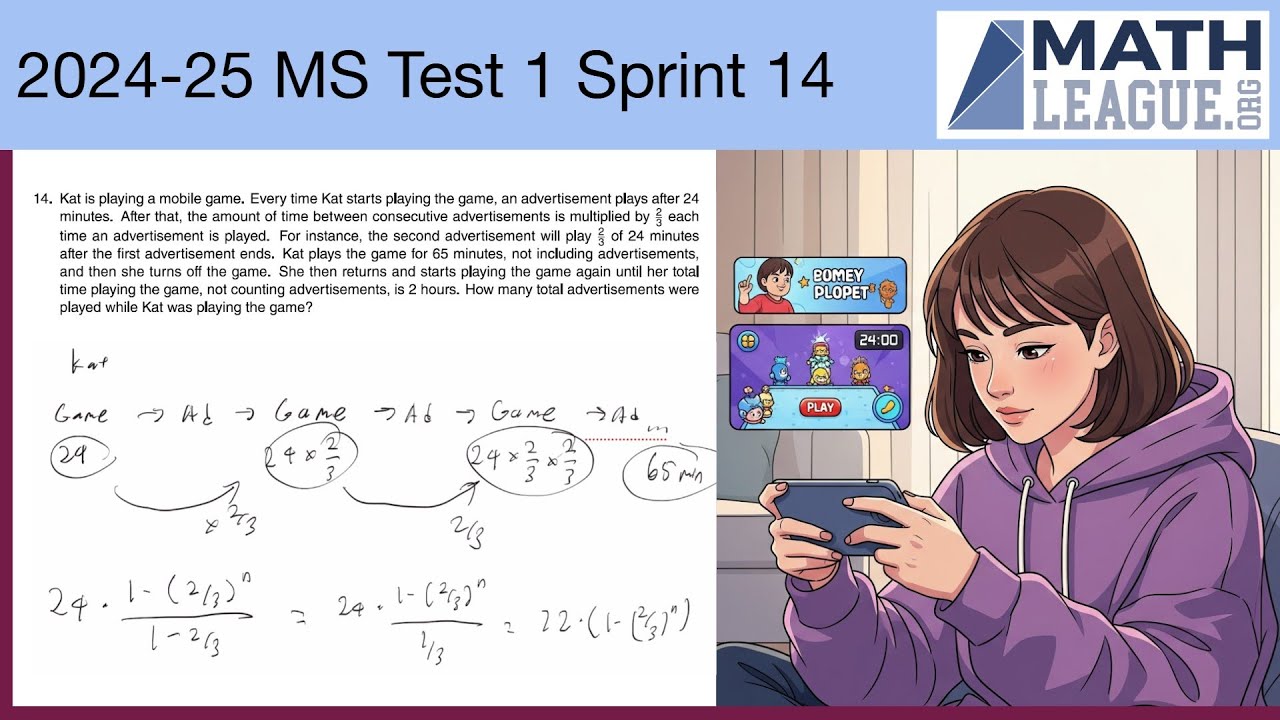 mathleague's tweet card. 12511 Sprint 14