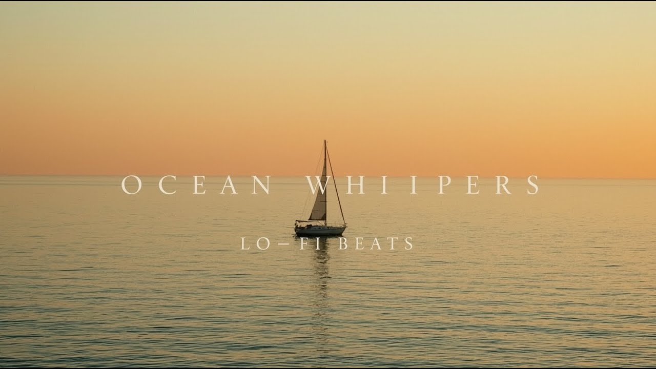 StudyFlowRadio's tweet card. Ocean Whispers – Calm Guitar Lo-Fi | Reflective Coastal Beats for...