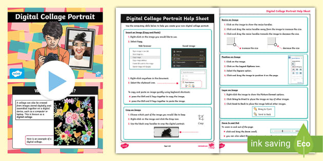 TwinklComputing's tweet card. This Digital Collage Portrait Activity PowerPoint is a great resource to help KS2 children learn how to create a digital collage portrait. With clear step-by-step instructions, this PowerPoint is...