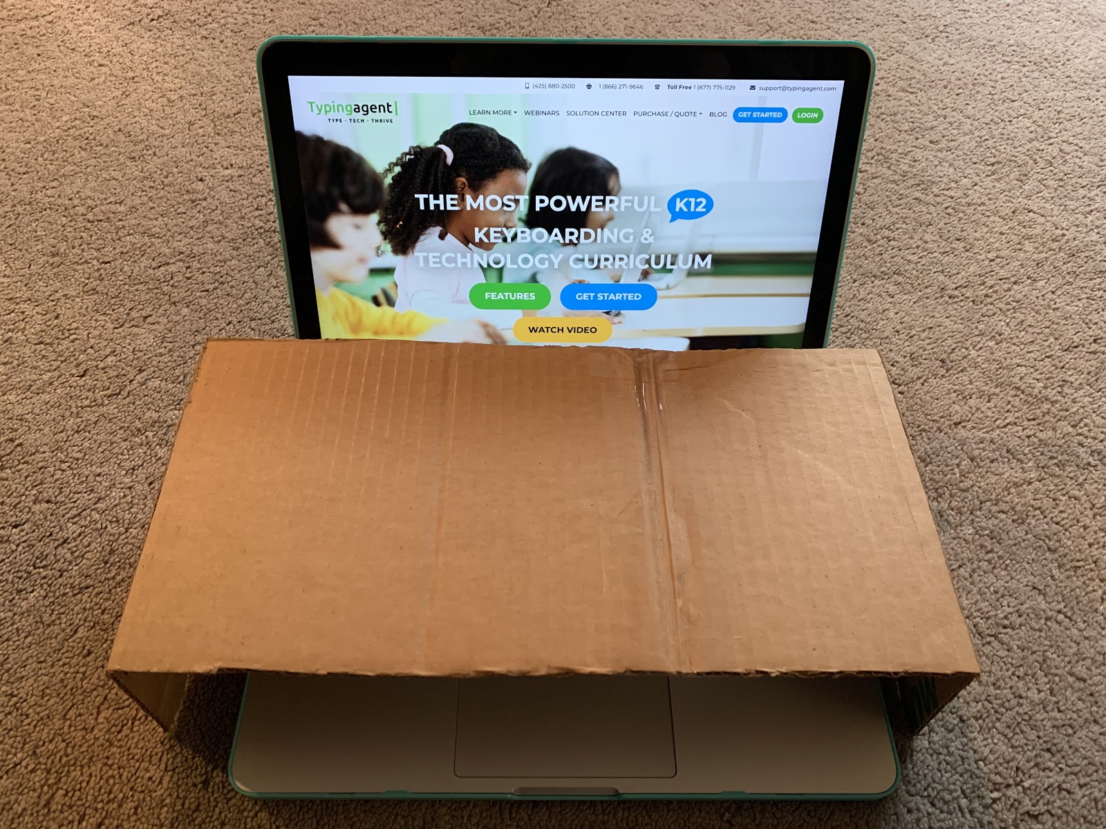 typingagent_com's tweet card. Enhance typing skills with DIY keyboard covers & learn proper posture. Unlock your potential to type with precision & overcome glancing habits.