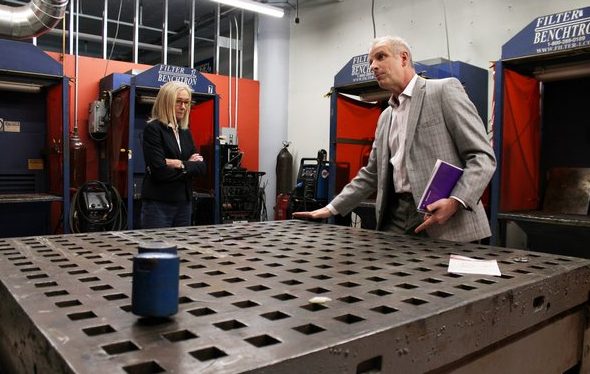 hartfordcourant's tweet card. The University of St. Joseph and MakerspaceCT have partnered together to open a 28,000-square-foot workshop and skills development center.