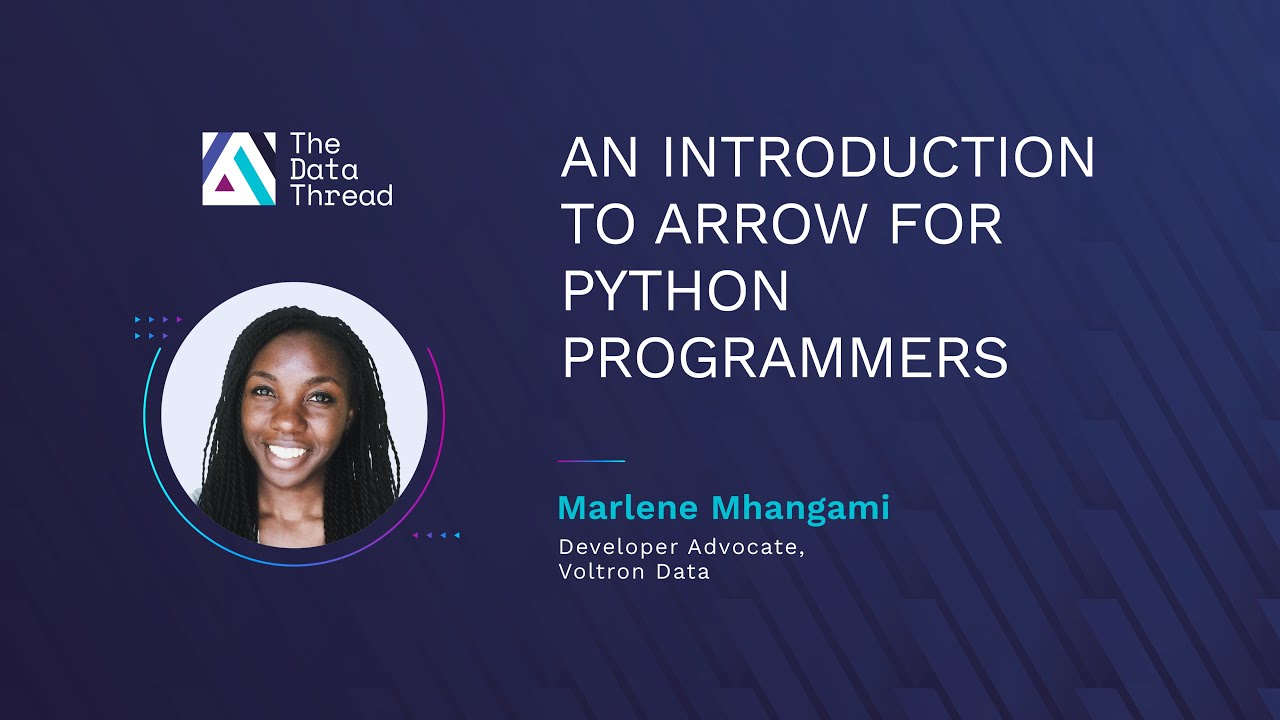 marlene_zw's tweet card. An Introduction to Arrow for Python Programmers