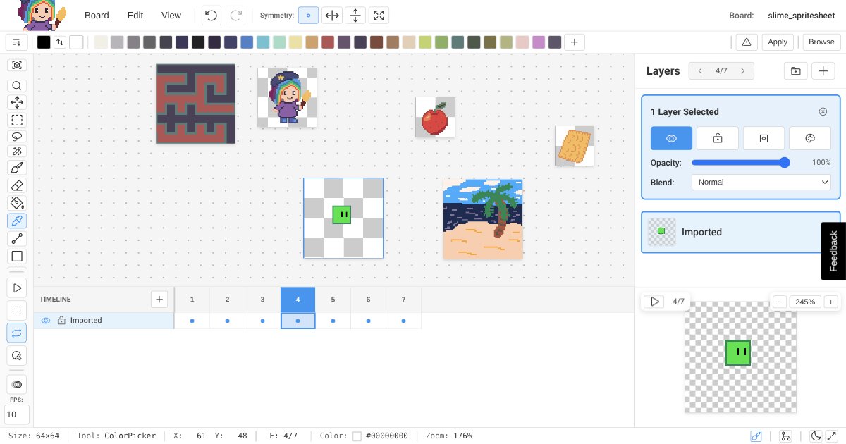 marcel0ll's tweet card. Professional pixel art and image editing on an infinite canvas. Create animations, edit frames, and unleash your creativity with powerful tools designed for artists and game developers.