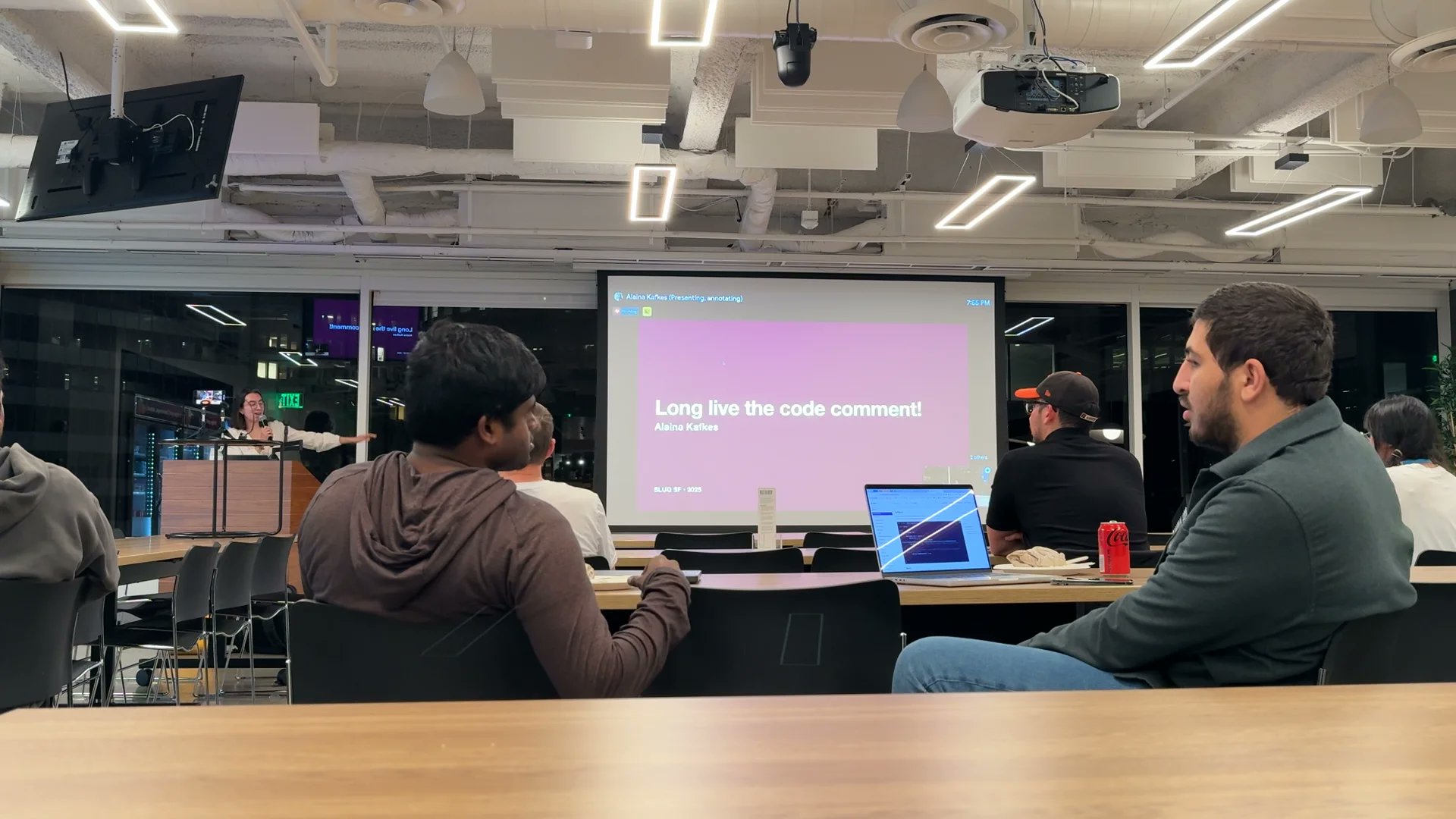 sfswift's tweet card. Long live the code comment! by Alaina Kafkes