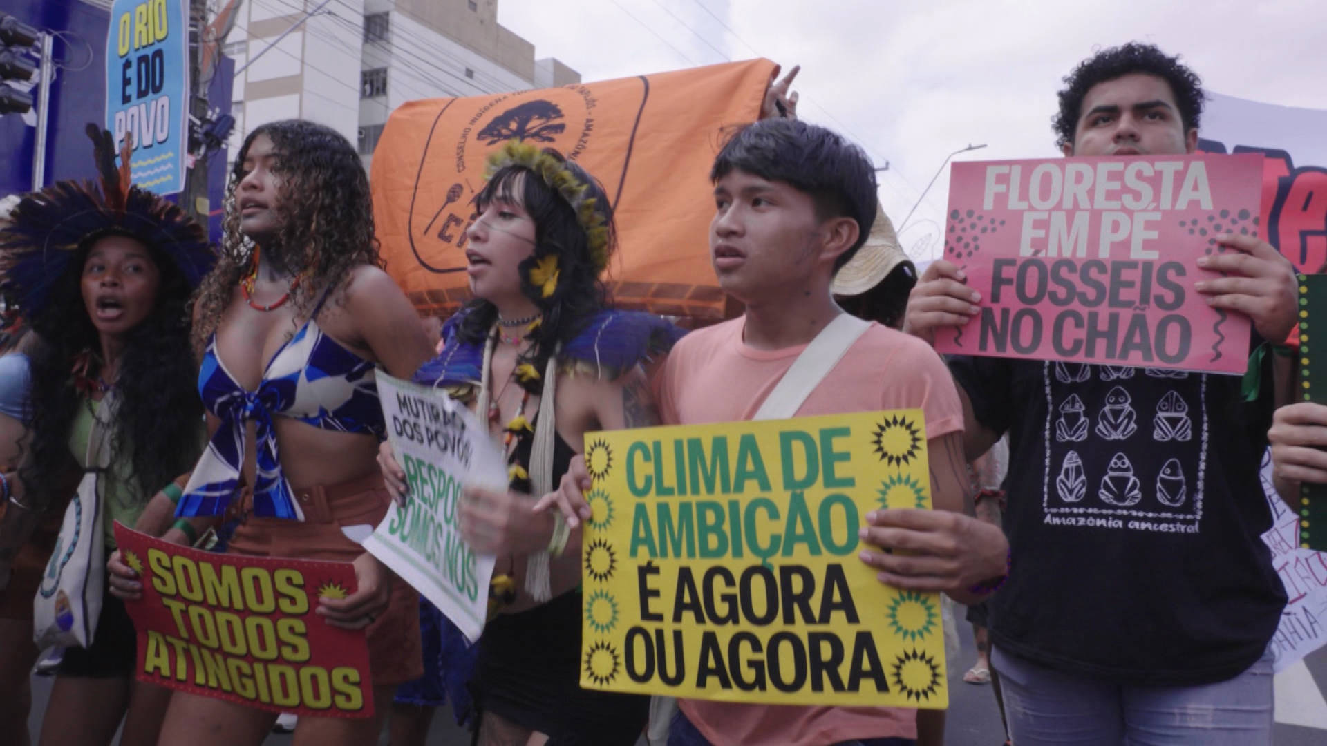 mbavecusa's tweet card. To kick off our week of coverage from the COP30 climate summit in Brazil, we play video of a major protest that took place Saturday, when tens of thousands of people took to the streets of the host...