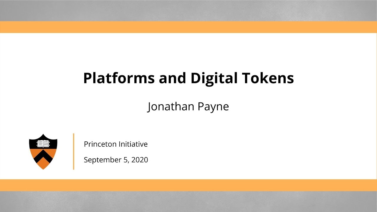 laura_veldkamp's tweet card. 2020 Princeton Initiative: Jonathan Payne on platforms and digital...