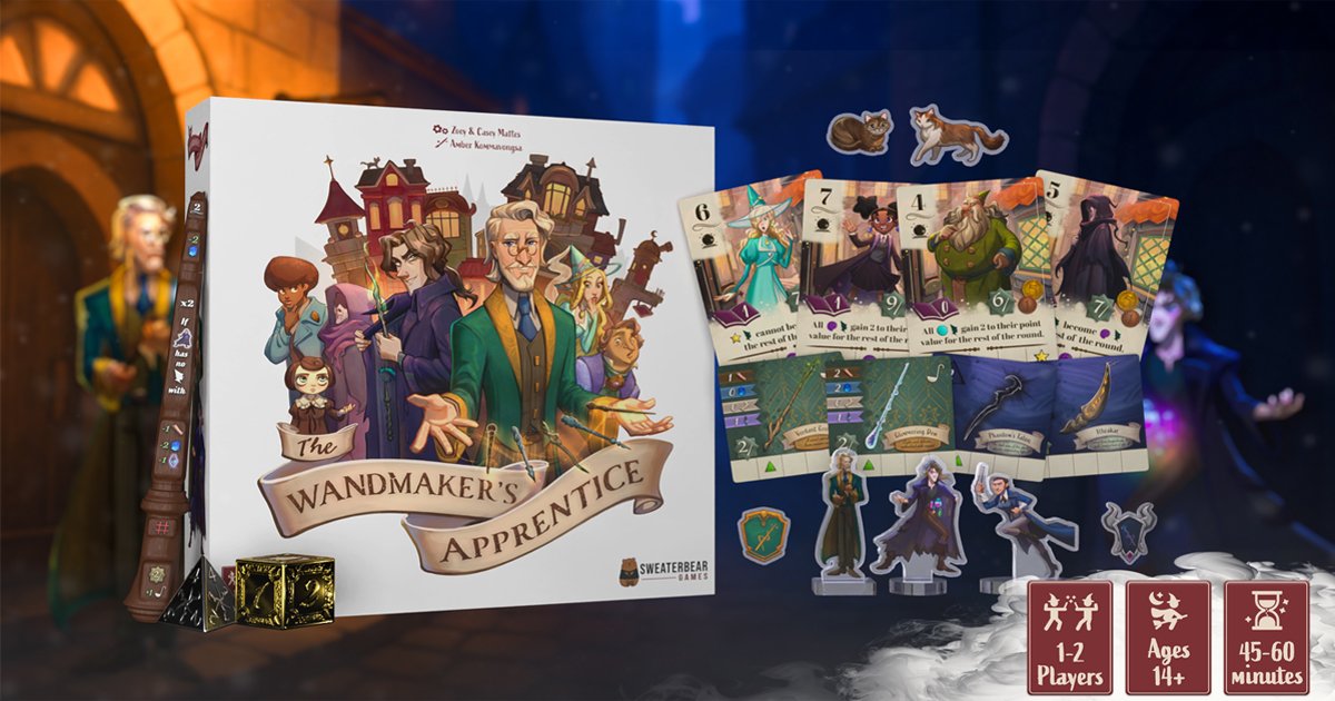 meowdoggo's tweet card. Craft genuine wands as the Wandmaker, or refine the art of persuasion as the Apprentice in this 2-player game of Master vs. Apprentice.