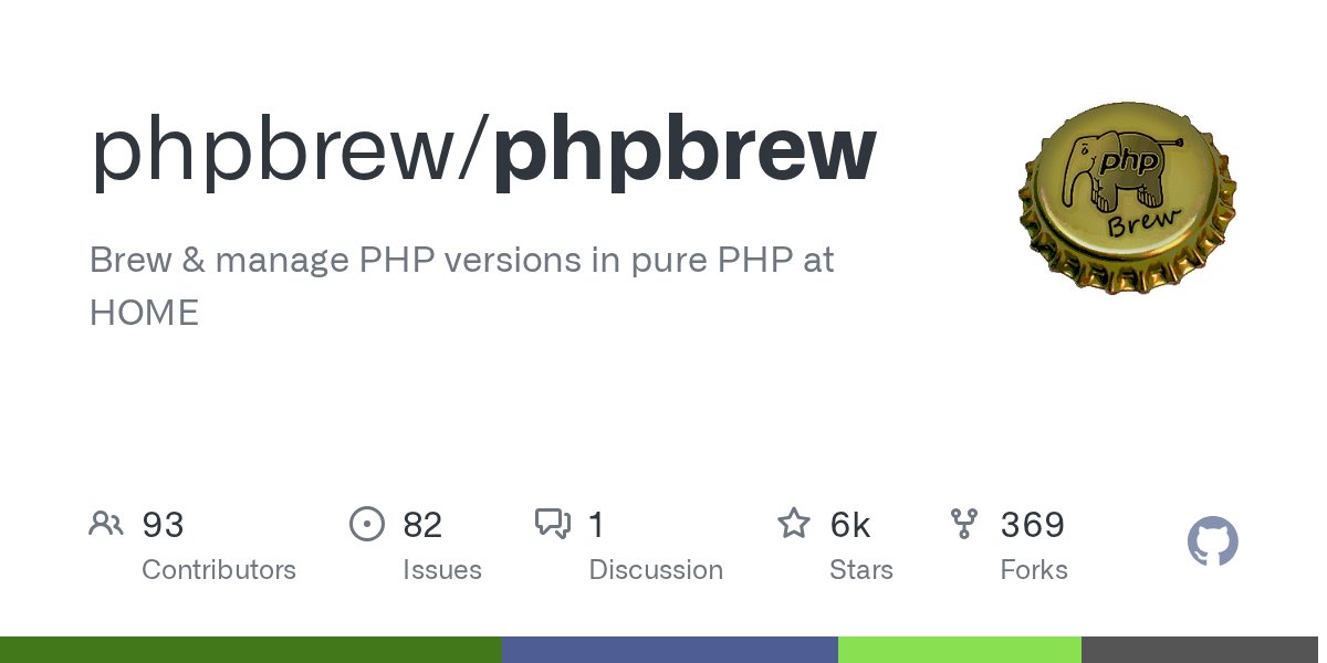 dmnlk's tweet card. Brew & manage PHP versions in pure PHP at HOME. Contribute to phpbrew/phpbrew development by creating an account on GitHub.