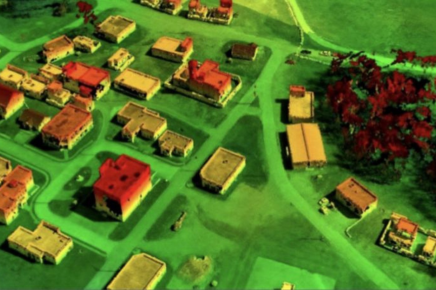 DecryptaGeo's tweet card. Les ingénieurs d'une division de l'US Army viennent de mettre au point un algorithme de photogrammétrie qui modélise des territoires en 3D sans intervention humaine.