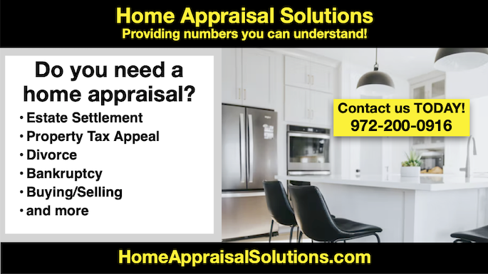 FamilyeGuide's tweet card. Home appraisals in DFW Know the True Value of Your Home Your home’s value can go up and down depending on the housing market, its location and the shape it’s in. Which is why it’s imperative to get...