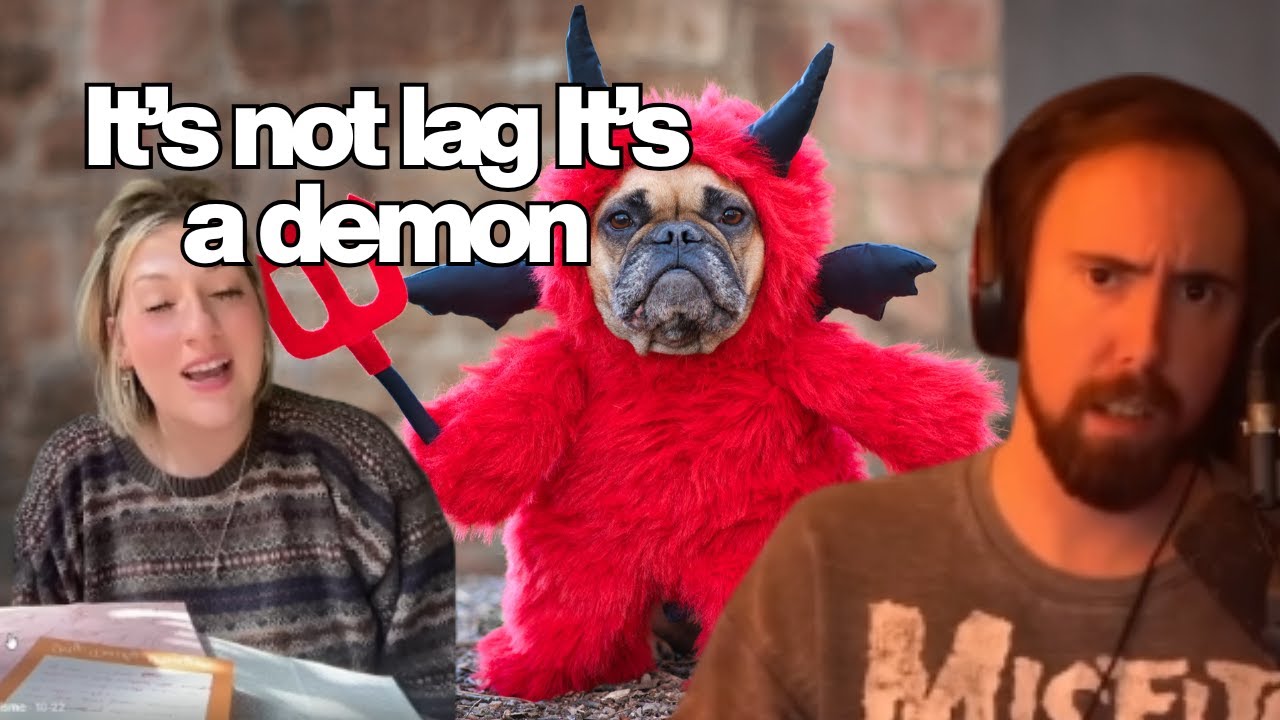 DemStreamerz's tweet card. It's Not lag. It's Evil! #asmongold