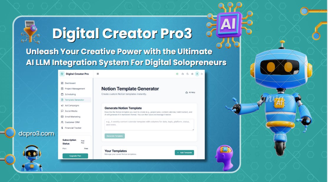 darrellf59's tweet card. Digital Creator Pro is an AI-powered platform designed to streamline content creation for various digital channels. Key features include:AI Content Generation: Automatically generate text for social...