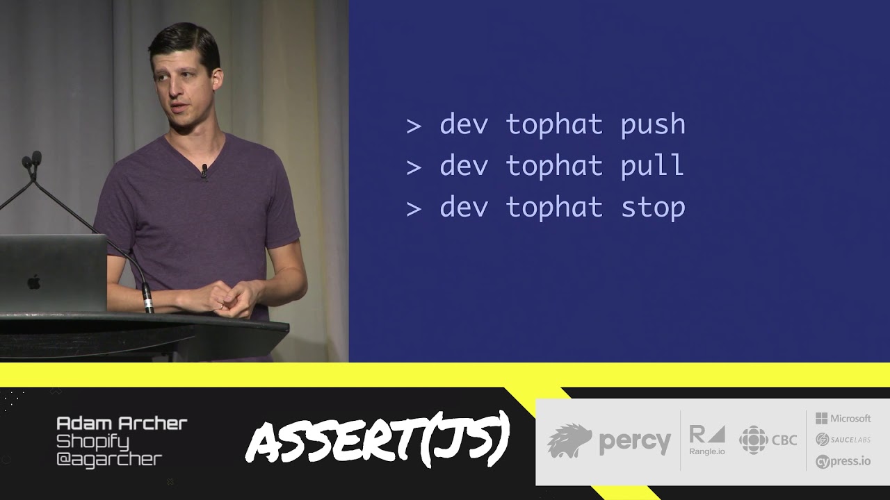 pauldowman's tweet card. Assert(js) 2019: Adam Archer (Shopify) - Scaling R&D to thousands of...