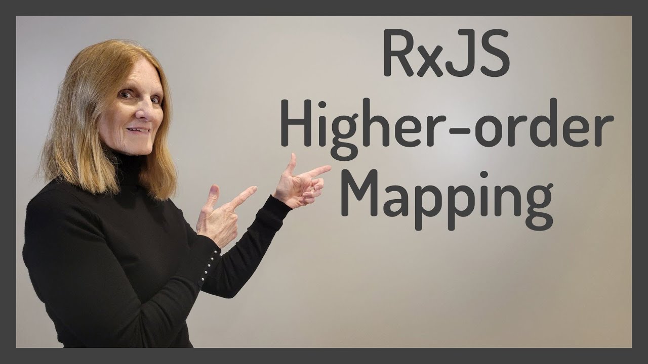 DeborahKurata's tweet card. RxJS Higher-order Mapping