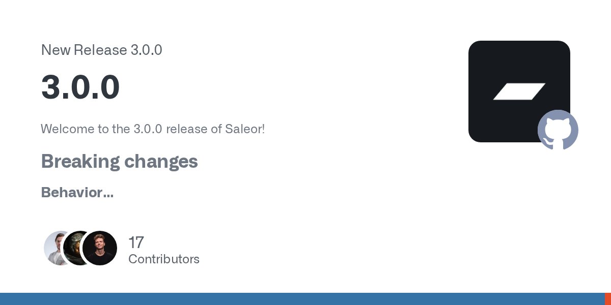 patrys's tweet card. Welcome to the 3.0.0 release of Saleor! Breaking changes Behavior Add multichannel - #6242 by @fowczarek @d-wysocki Add email interface as a plugin - #6301 by @korycins Add unconfirmed order editi...
