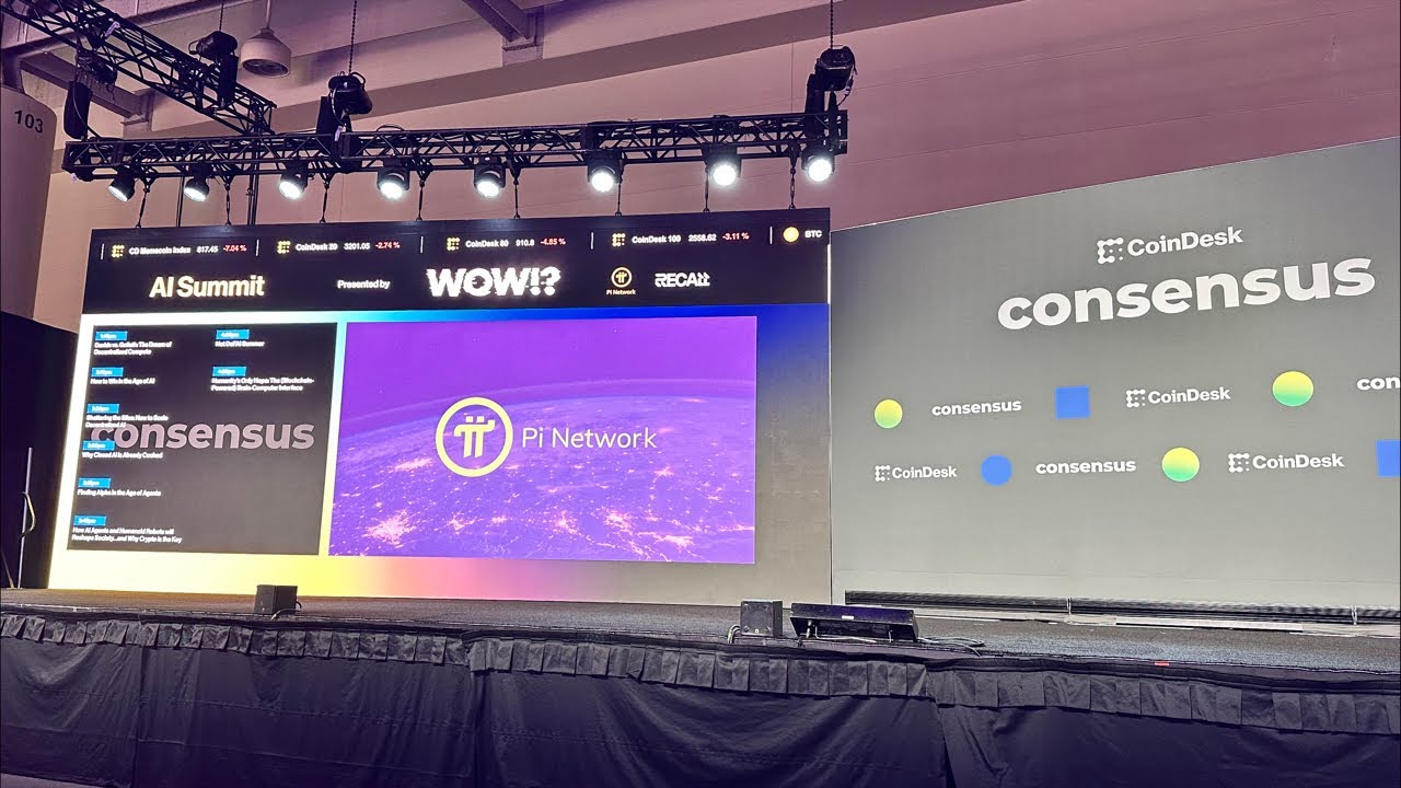 AgdigheGanesh's tweet card. Pi Network Live at Consensus 2025 | Day 3 | May 16, 2025