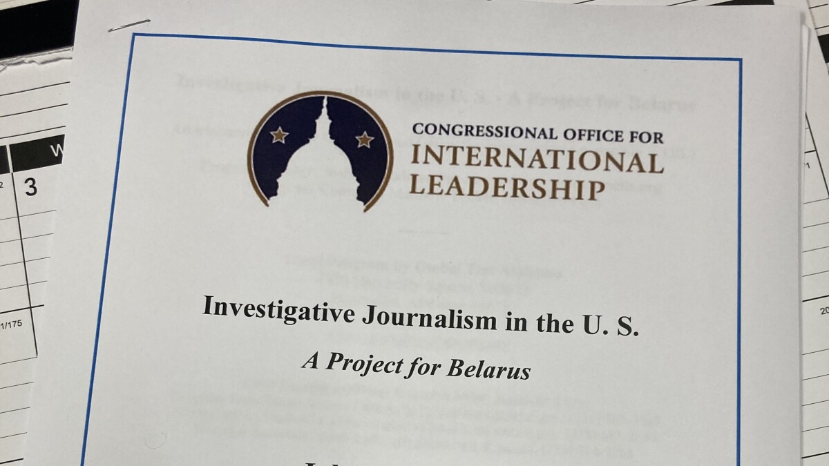 OWprogram's tweet card. The Alabama Public Radio newsroom addressed a delegation of expatriate journalists from the former Soviet nation of Belarus. The topic was APR’s national award-winning investigative journalism and...