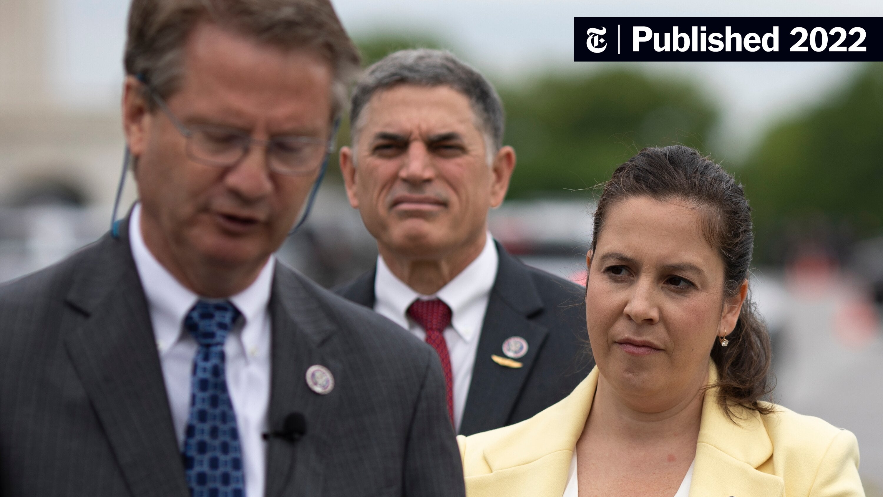 nytimes's tweet card. The No. 3 House Republican, who has shifted to the hard right along with her party, has touched on the ideas animating white replacement theory. She is not sorry.