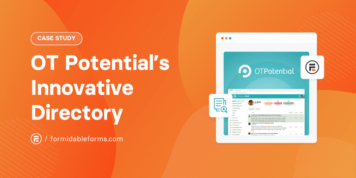 FormidableForms's tweet card. Discover how OT Potential created a powerful occupational therapist directory. In this case study, explore their journey and key takeaways!
