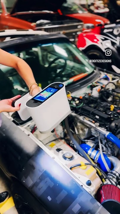 DigitizeDesigns's tweet card. Our summer intern, Sydney, #3DScanning a race car w/the Artec Leo for...