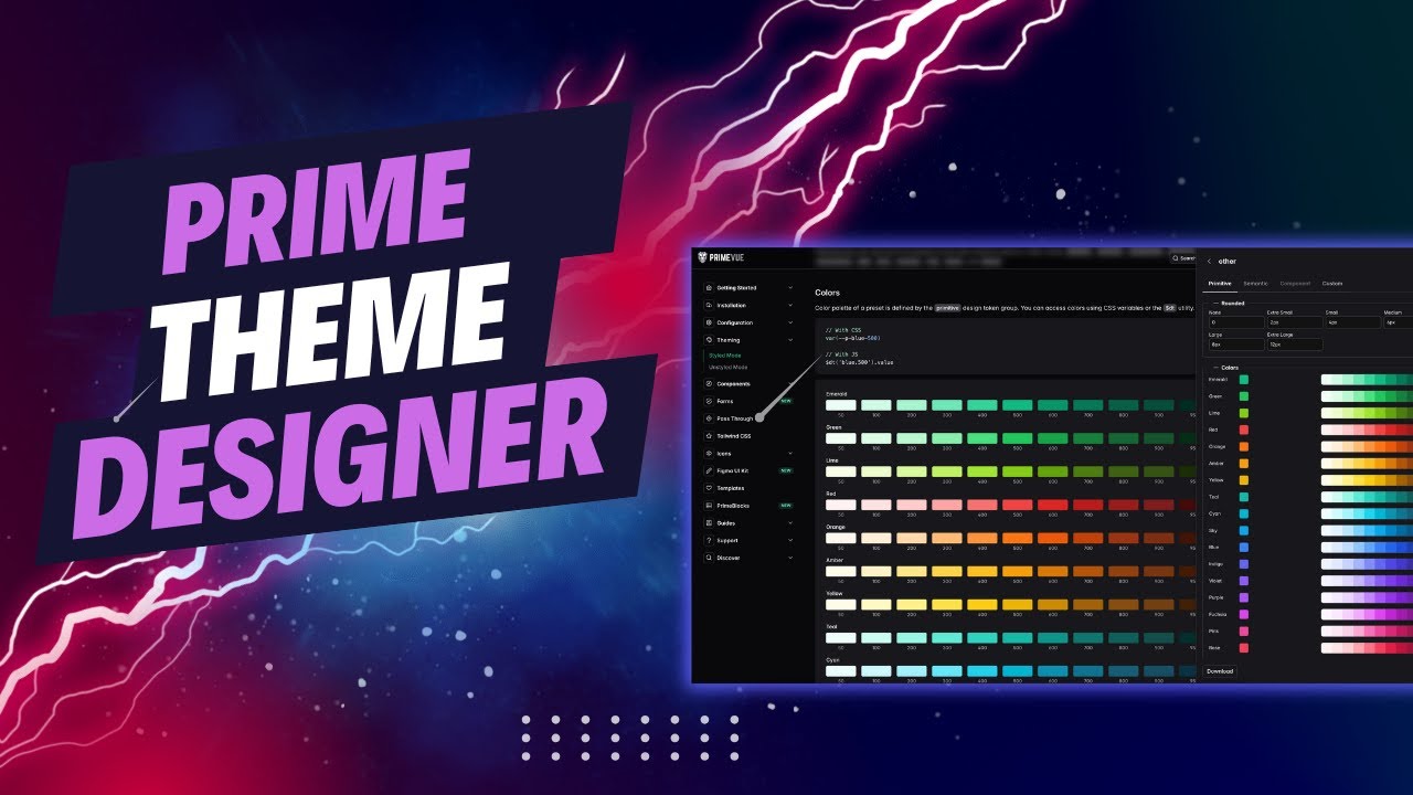 JediPixels's tweet card. Preview of the New Prime Theme Designer
