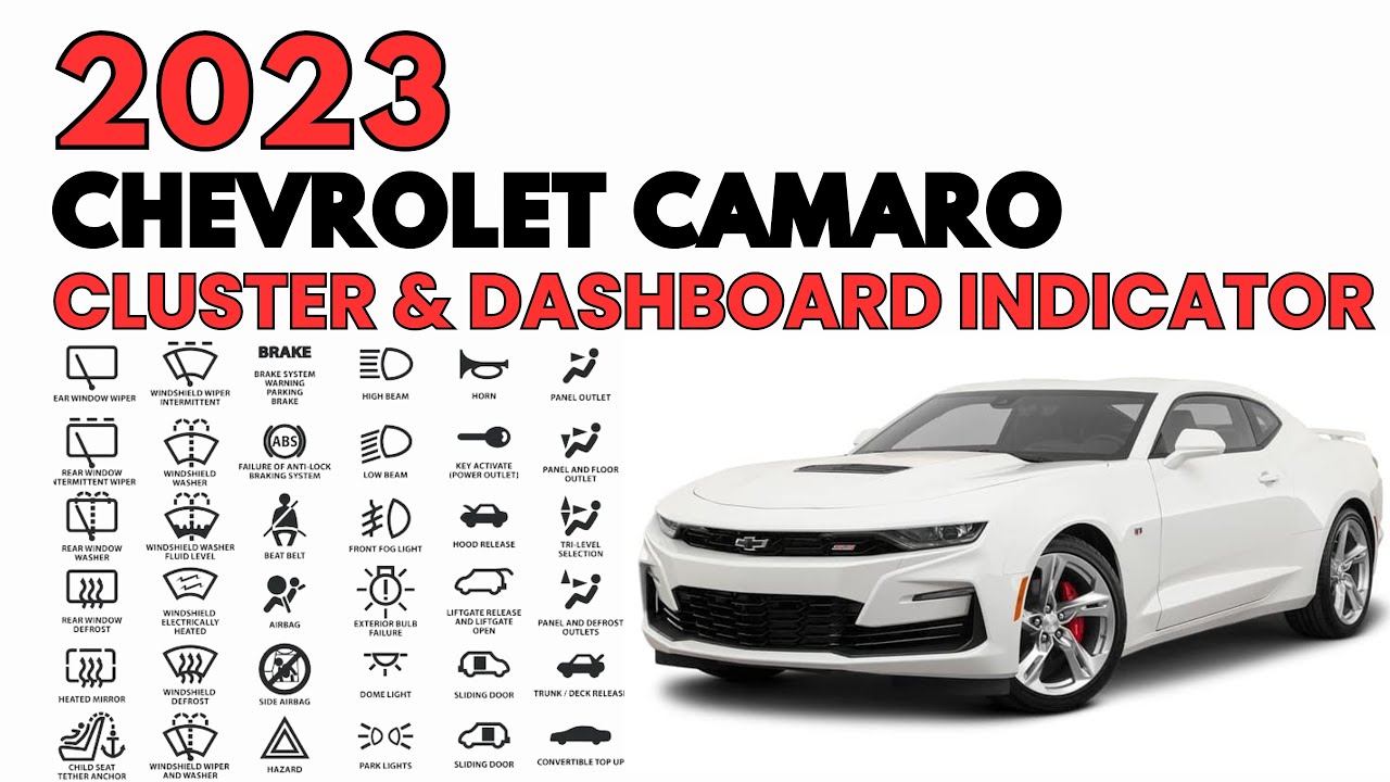 autouserGuide's tweet card. Chevrolet Camaro Cluster & Dashboard Indicators (2020 - 2023) User...