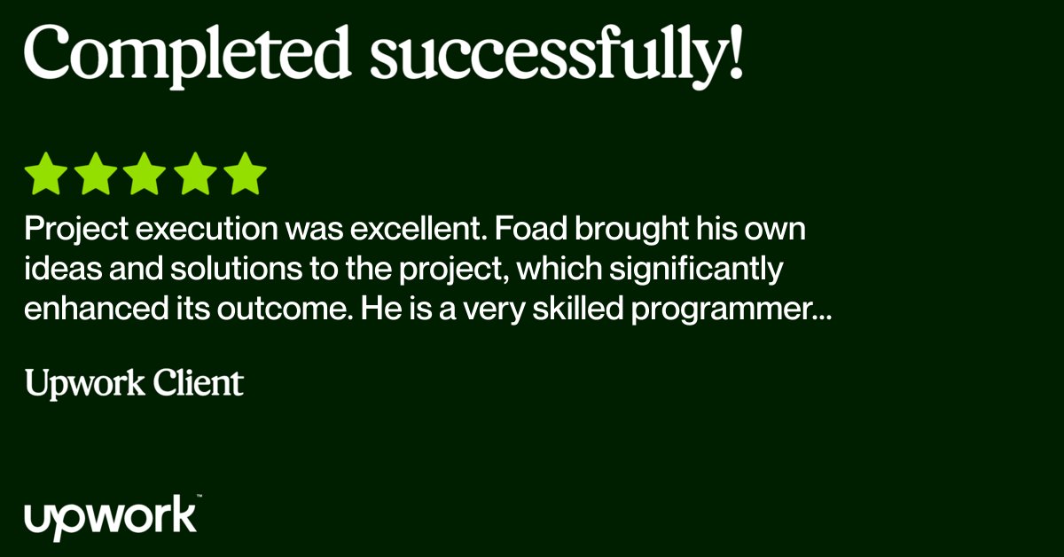 FoadMoradi7's tweet card. Hire top‑quality freelancers for your next project from the largest and most trusted freelancer site. Learn how you can get even more done with increased productivity and find out why 90% of our...