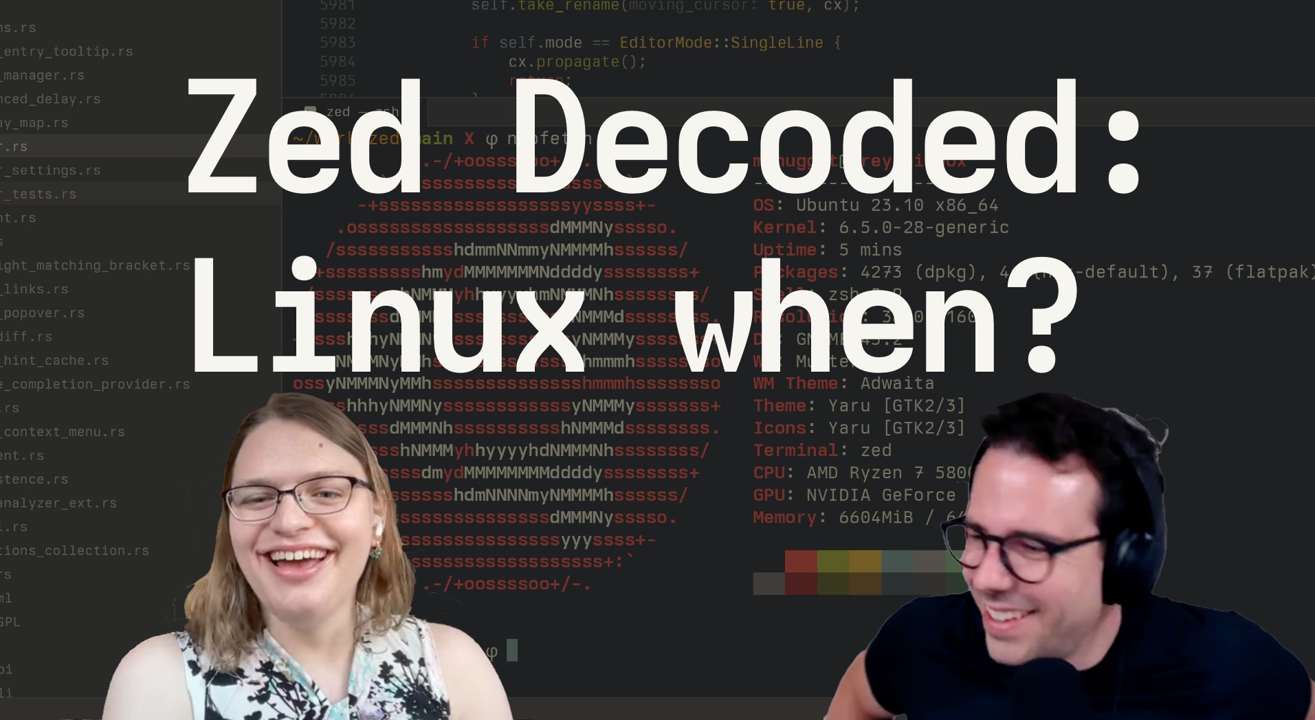 jessebenisrael's tweet card. From the Zed Blog: In this episode of Zed Decoded, Thorsten talks to Mikayla, who's been leading the effort to Zed working on Linux, about the Zed's Linux version and how it's taking shape