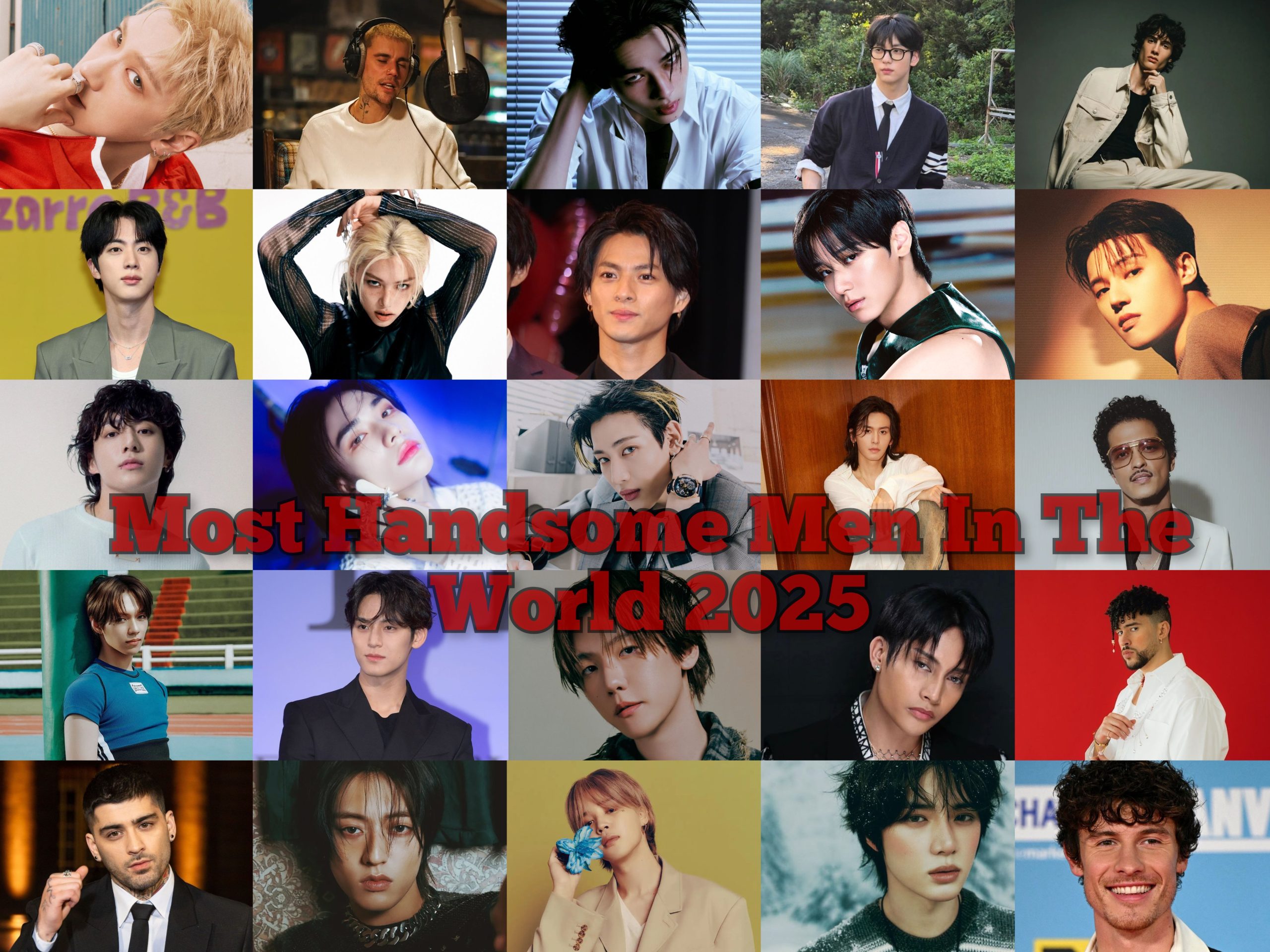 TOP100KPOP's tweet card. Voting for Most Handsome Men In The World 2025 is now open! Check out the list with all the nominees: ALEX WARREN, ANTON (RIIZE), BAD...
