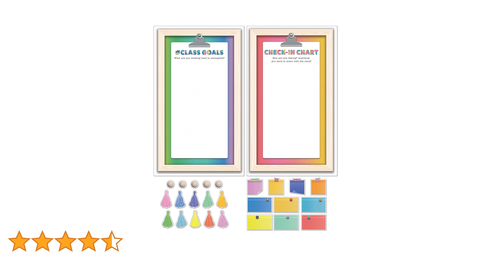 DealsinIND's tweet card. Create an inspirational and organized learning space for students to help them achieve their goals with Carson Dellosa's Creative Inspired Classroom Newsletter Board Set! 106 piece notice board decor...
