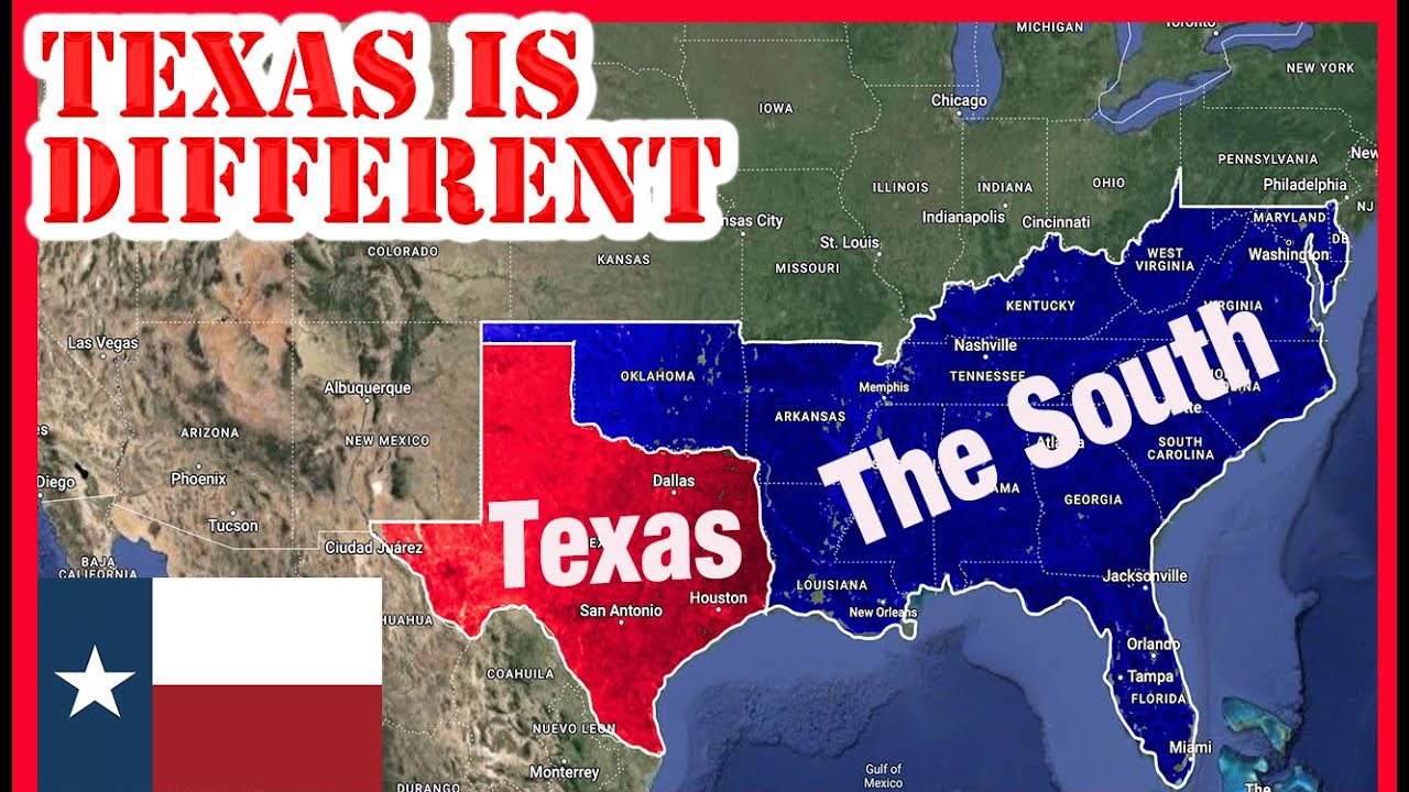 kevin_mock85321's tweet card. 9 Reasons Why Texas is DIFFERENT from the Rest of the South