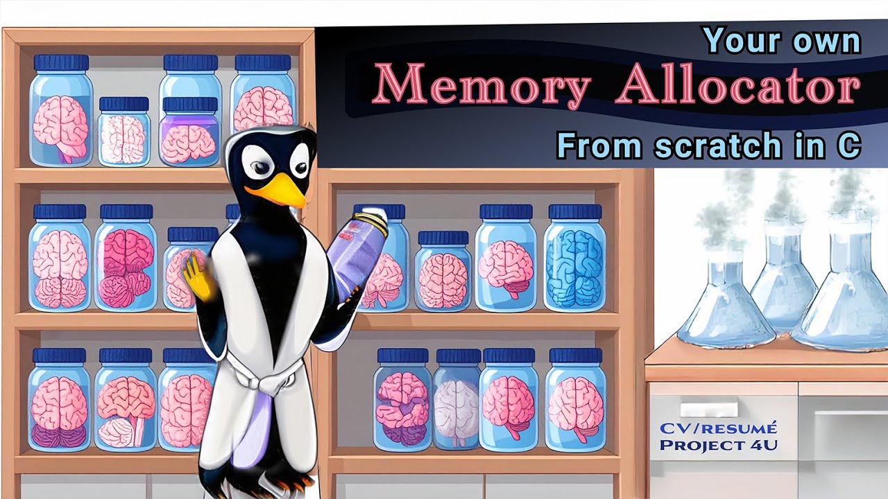 drJonasBirch's tweet card. Project: Code your own Memory Allocator from scratch in C