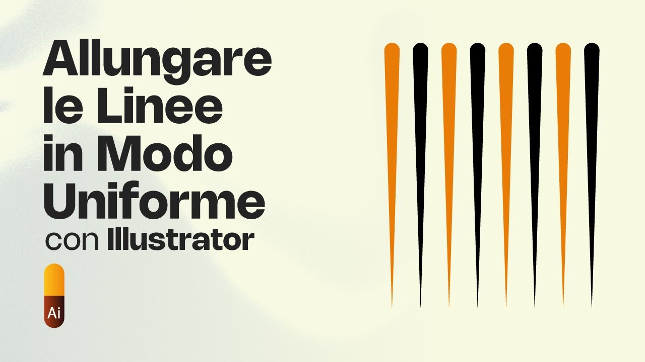 gioclear's tweet card. Illustrator: Come Allungare le Linee in Modo Uniforme