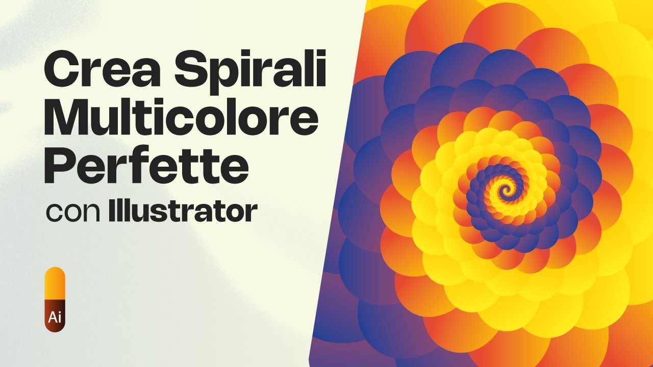gioclear's tweet card. Crea Spirali Multicolore Perfette con Illustrator (Tutorial Rapido)