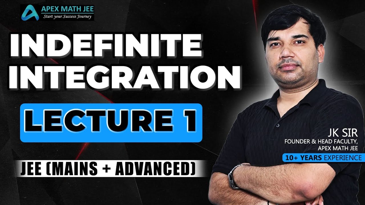 apexmathjee's tweet card. Integration Lecture 1 | Integration by Formulae | JEE Main & Advanced...