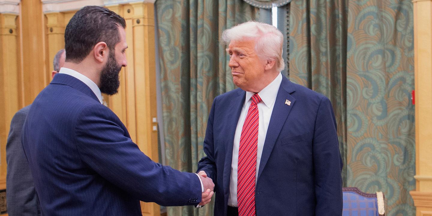 IzadiFoad's tweet card. EDITORIAL. As he welcomes Syrian interim President Ahmed Al-Charaa on Monday, Donald Trump's commitment to a transition that is equal to the enormous challenges facing Syria should be applauded....