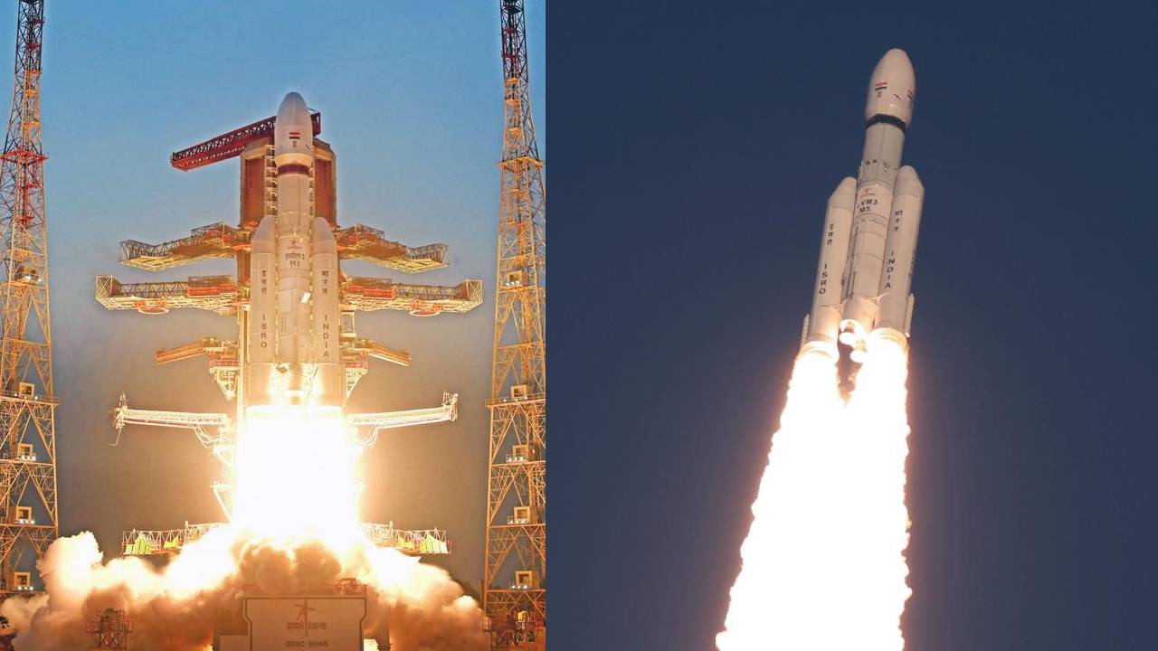 thecityfirst's tweet card. ISRO CMS-03 satellite launch : श्रीहरिकोटा (Sriharikota) स्थित सतीश धवन स्पेस सेंटर (Satish Dhawan Space Centre) से दोपहर में लॉन्चिंग तय थी, लेकिन मौसम की अस्थिरता के कारण रॉकेट उड़ान में चुनौतियां...