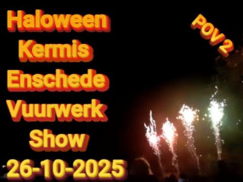 Ukkietcgcolecto's tweet card. Haloween Fireworksshow - Kermis Enschede Vuurwerk Show 26-10-2025 POV...