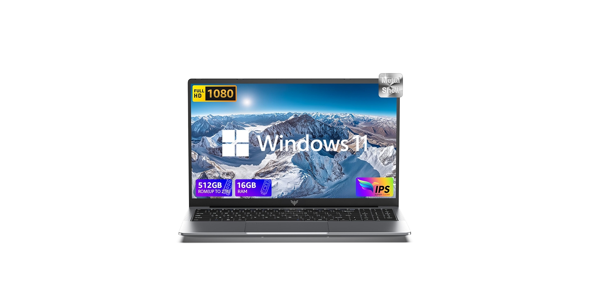 HappyKidDeals's tweet card. MALLRACE 2025 Laptop Computer with Windows 11, Intel N150 Quad-Core Processor 16GB DDR4 RAM 512GB SSD, 15.6" FHD IPS Display, Long Battery Life, Traditional Laptops for Wotk Business Office Student