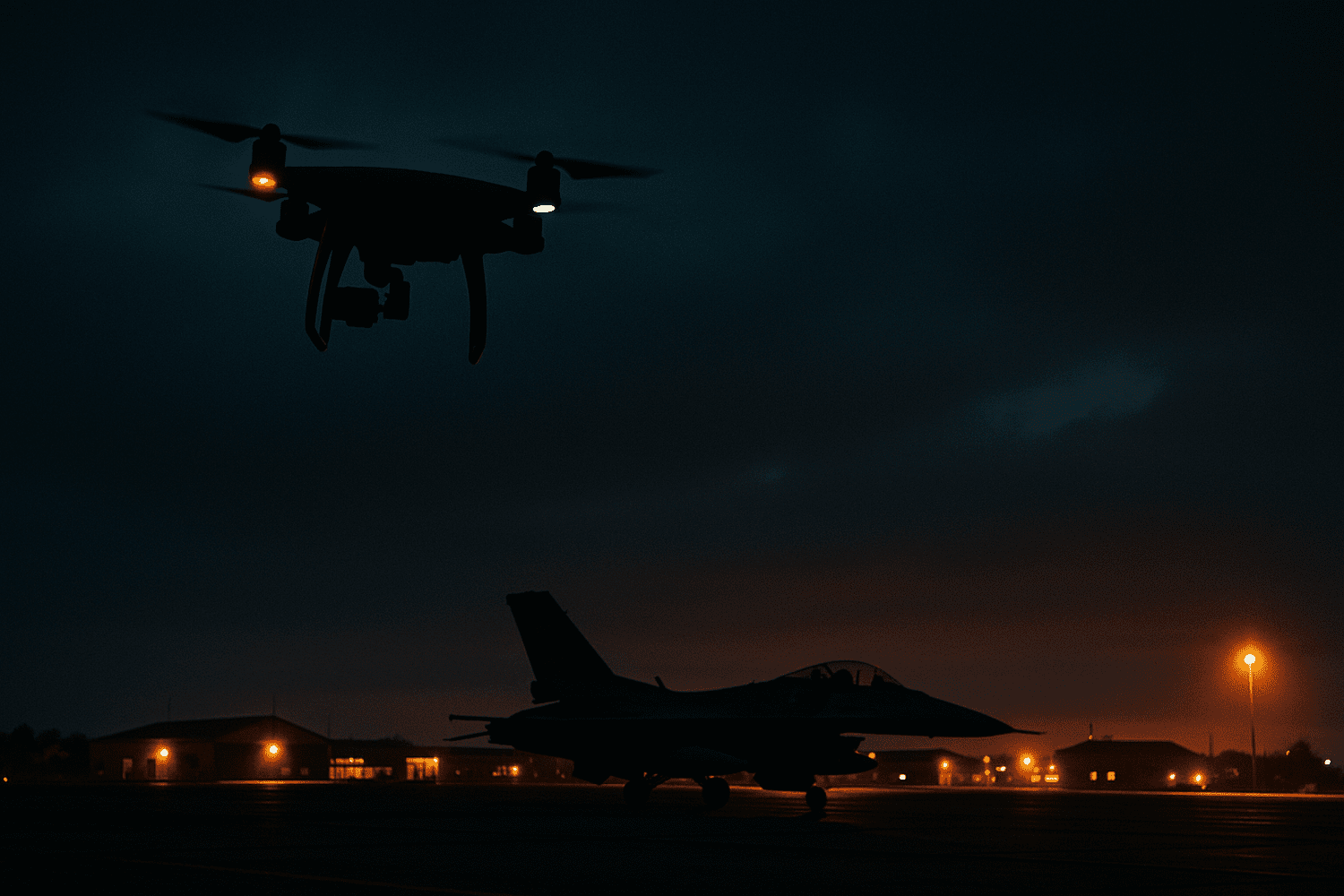 LiberationTimes's tweet card. Unidentified drones are buzzing around military bases across Europe. In September 2025, a wave of incursions caused major disruption.