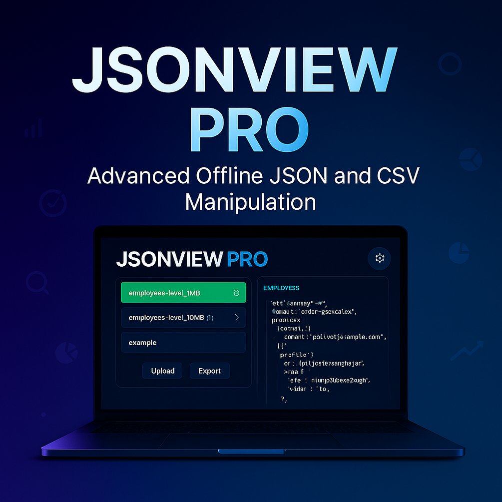 AliTalabov's tweet card. 🧩 JSONView PRO — Offline Dataset Viewer, Editor & Exporter🔒 View, edit, and export JSON & CSV data — 100 % offline.A sleek FastAPI + Jinja2 desktop web app that turns messy data into clean,...