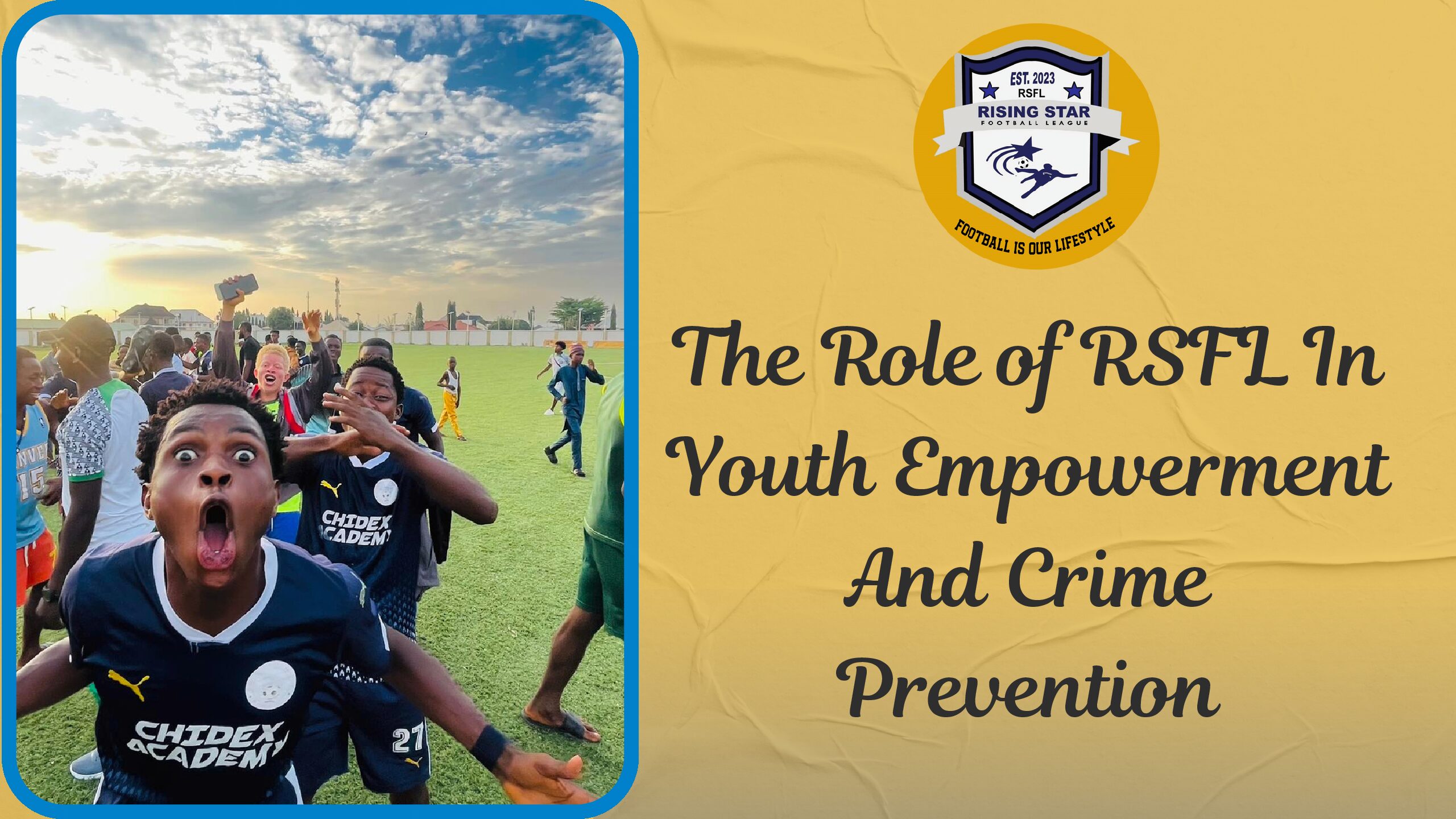 mhustyparker's tweet card. The Role of RSFL In Youth Empowerment And Crime Prevention